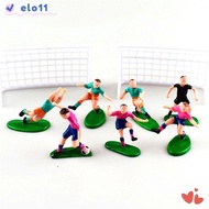 ELO Set of 9 Soccer Toppers Cake Toppers Funny 9 Soccer Players for Birthday Cake