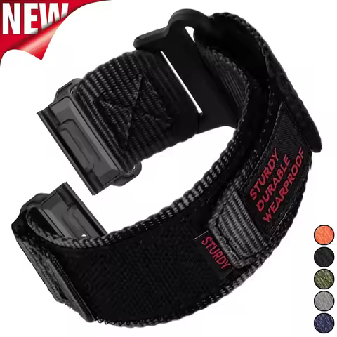 22mm 26mm Tactical Nylon Strap for Garmin Fenix 7X 7 Pro Fenix 6X 6 5X 5Plus Quick Fit Band for Tact