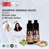 Cultusia black Shampoo With Ginger Extract &amp; Olive Oil 160ml