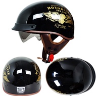 Motorcycle Vintage Helmets Dual Lens Helmet Motorcycle Open Face Moto Racing Helmets Motorcycle Vint
