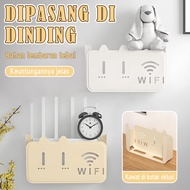 Minimalist Wireless Wall Mounted Decorative Box Shelf Holder Wifi Hanging Shelf Multipurpose Box She
