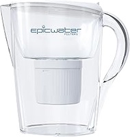 Epic Pure Water Filter Pitchers for Drinking Water, 10 Cup 150 Gallon Filter, Tritan BPA Free, Remov
