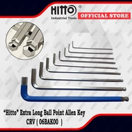 [ HITTO ] 1.5-10.0MM RANGE CRV BALL POINT ALLEN KEY / BALL ENDED/ HEX KEY ALLEN KEY | ( 06BAK00 )