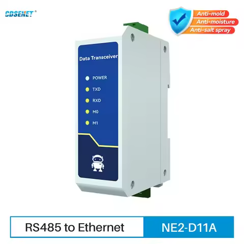 RS485 To Ethernet Serial Port Server CDSENET NE2-D11A AC 85-265V TCP/UDP Modbus Gateway MQTT HTTP DN