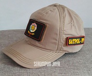 TOPI SATPOL PP - TOPI SATPOL PP 3 PATCH - TOPI SATPOL PP VELCRO TAN - TOPI SATPOL PP VELCRO