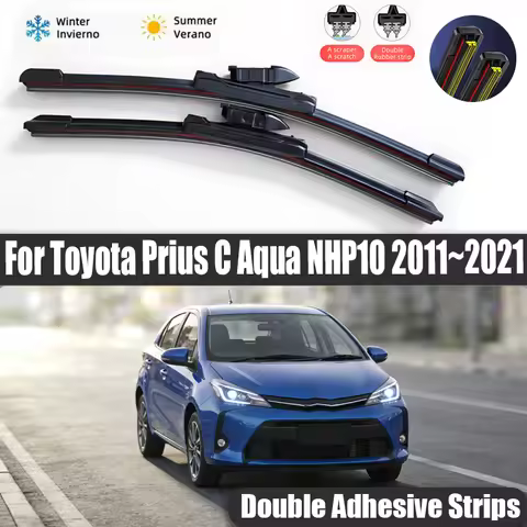 Car Front Wiper Blade For Toyota Prius C Aqua NHP10 2011~2021 Windscreen Windshield Windows Car Wipe