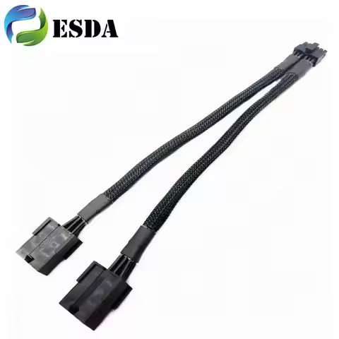 20cm Mini 12Pin to Dual 8Pin PCIE GPU Power Adapter Cable for Nvidia RTX 3070 3080 3090 Male Version
