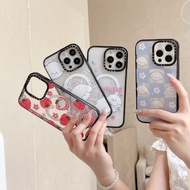 【Bichon Dog】CASETF Magnetic absorption High Quality Acrylic Phone Case for  iPhone 16 Pro Max 16 15 