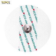 Picbliss 50 Pcs Disposable Electrode Pads for ECG EKG Heart Monitor Non-woven Electrodes