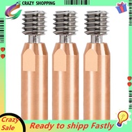 3Pcs  All Metal Bi-Metal CR10-Crazy Heat Break Throat for  3 V2  5 -10S Pro Hotend for 3D Printer