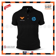 Polo Tee Shirt Cotton HP Victus Hewlett-Packard Gaming Laptop PC Retail Uniform Baju T-Shirt Murah L