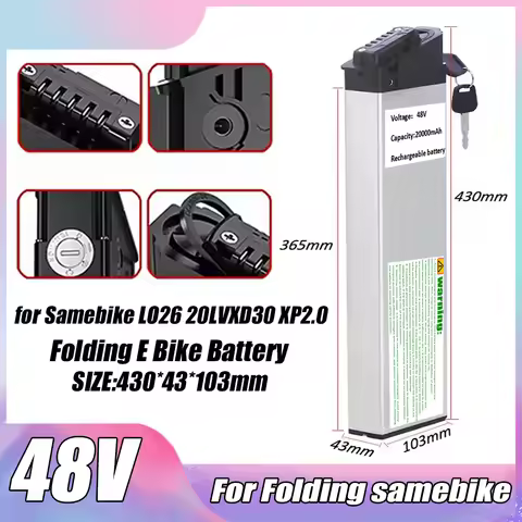 DCH-006 48V Li-ion Battery 17Ah 20Ah 12Ah 10Ah for ENGWE EP-2 Pro MX01 LAFLY X3 JINGHMA R7 R5 Foldin