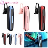 MXMUSTY E1 Wireless Bluetooth Earphone, Ear Hook Earbuds Business Headphones, Sports Headset Mic in-