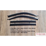 Mercedes GLB Class X247 2019 2020 2021 2022 Injection Window Sun Door Visor lip Stainless Steel Lini