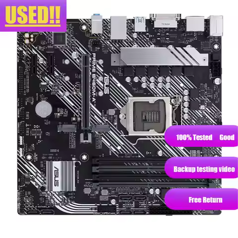 ASUS PRIME B460M-A/B460M-A R2.0 Two sets are randomly LGA1200 supports AURA SYNC RGB headers, dual M