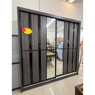 8x8 Almari Baju Almari Pakaian Dengan Cermin Wardrobe With Mirror