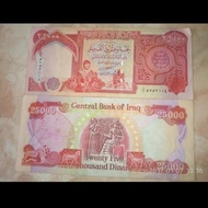 Dinar Irak Original/Dinar Iraq 25000 Garansi (Palsu Uang Kembali)