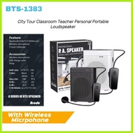 ✑ ✒ ♻︎ BTS-1383 BT Full Featured Fashion Speaker Lapel with Wireless Microphone,BT Fm Radio Speake