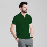 Blue Corner Men's Polo Shirt Plain Comfort Wear Moss Green