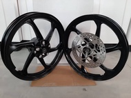 Y15ZR Y16ZR 6 btg Enkei pnp Y15 Y16 6 batang size 1.6 , 1.85 Y15ZR V1 V2 hitam kilat SPORT RIM silve