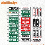 Information Board Sign Acrylic Sign Custom Acrylic Print Sign