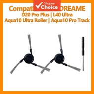 Replacement Side Brushes Kit Compatible with Dreame D20 Pro Plus L40 Ultra Aqua10 Ultra Aqua10 Pro T