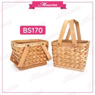 BS170 Bakul Anyaman Bakul Buah Hiasan Hadiah / Rectangle Bamboo Basket