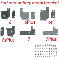 LCD Screen And Battery Flex Holder Cover Metal Bracket With Full Set Screws For 6 6Plus 6s 6sPlus 7G 7 Plus