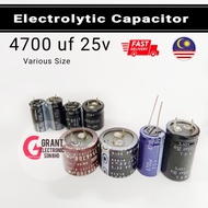 Electrolytic Capacitor 4700uf 25v Ecap
