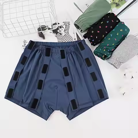 Nursing Pants Side Open Fastener Tape Closure Nursing Knickers Pelvic Fractures Bed Paralysis Shorts