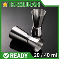 Jigger Stainless measure 20/ 40ml Measuring Cup 20 40 cc 20/ 40cc steel