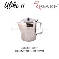 Qware Stainless Steel India Coffee Pot / Tea Pot / Coffee Jar (48oz / 70oz / 100oz)Qware 不锈钢印度咖啡壶/茶壶