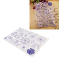 henye 3Pcs Clear Stamp Long Lasting Decorative Imprint Transparent for Photo Albums Diaries Cards Ha