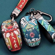 Car Key Case Cover Shell Fob Holder for Peugeot 308 408 508 2008 3008 4008 5008 Accessories keychain