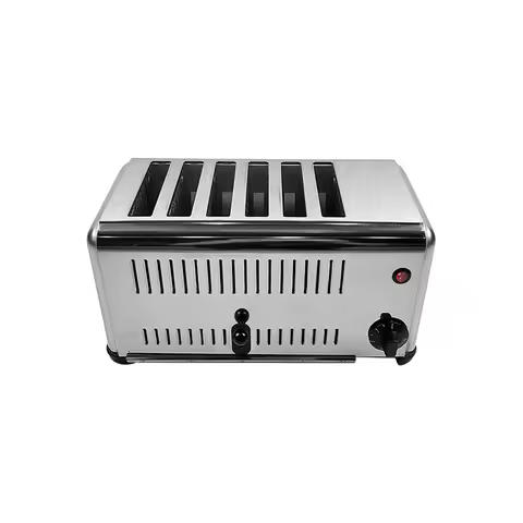 six Slice Stainless Steel Electric Bread Toaster, Home Use Kitchen Bread Toaster Machine, Commercial