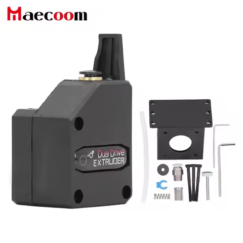 3D Printer Dual Gear Drive Extruder Kit, Stable Feeding Upgrades Ender, 1.75mm Filament Extruder Kit