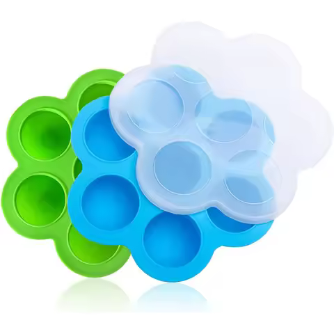 Silicone Egg Bite Molds Instant Pot Accessories Fit Instant Pot 5,6,8 qt Food Freezer Tray with Lid 