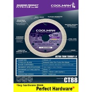 COOLMAN CT88 4" 105mm Diamond Cutter Blade (CT88) Diamond Blade