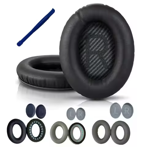 Replacement Ear Pads for BOSE QC35 for QuietComfort 35 & 35 II Headphones Memory Foam Ear Cushions H