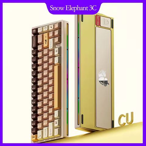 WEIKAV NUT65 CU Mechanical Keyboard CNC Copper Base Triple-Mode Wired 2.4G Bluetooth Gaming Esports 