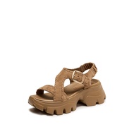 Staccato Womens Platform Wedges Sandals รองเท้าแตะผู้หญิง รองเท้าส้นตึก ELQ16
