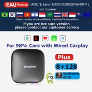 Heylinkit Carplay Ai Box Android 13.0ไร้สาย Android Auto Netflix Spotify QCM662 8-Core 8GB + 128GB สำหรับรถยนต์พร้อมเล่นรถยนต์ OEM