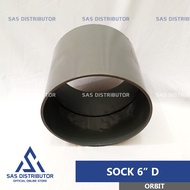 Sok 6" inch PVC Orbit / Sock 6" inch D / Sock Pipa 6" PVC / Socket 6" inch / Sok Pipa Polos 6" PVC