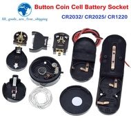 TZT CR2032 CR2025 CR1220 Button Coin Cell Battery Socket Holder Case Cover With ON-OFF Switch 3V 6V 