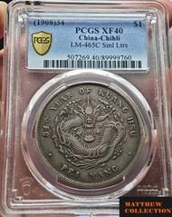 PCGS XF40 北洋34年 小字版