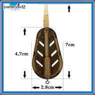 [JTFY] Bait holder explosion hook zinc alloy bait holder feeder library fishing 1PC