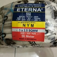 Harga 1 rol Kabel Eterna Listrik 1 rol NYM 3 × 25/ 3 × 25 SNI isi 3