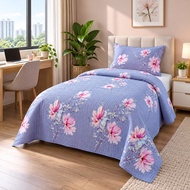 Cadar Fahim Single Bujang patchwork Bedsheet  Set 2 in 1 Random Cotton Material 80Percent 20Percent 