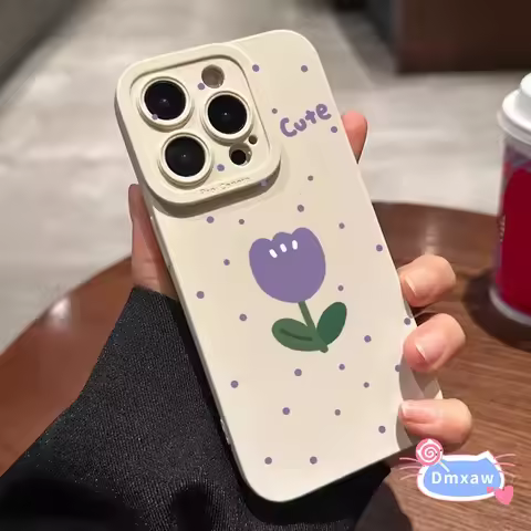 For Huawei Nova 5 5i Pro 5T 5Z 4 4e 3 3E 3I 2I 2 Lite Phone Case Purple Tulip Flower Floral Soft Sil