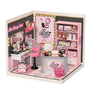 Rolife Rolife Rolife Super World Beauty Shop Building Blocks Assembling diy Cabin Birthday Gift Girl